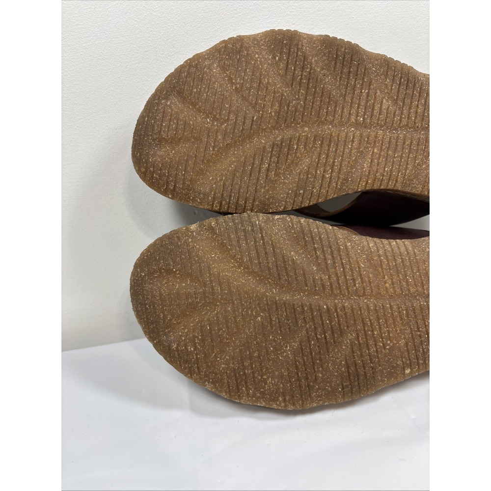 Born Womens 7 Cross Cross Slip On MLAS Brown Leather Slides Flats Casual Comfort - Picture 9 of 12